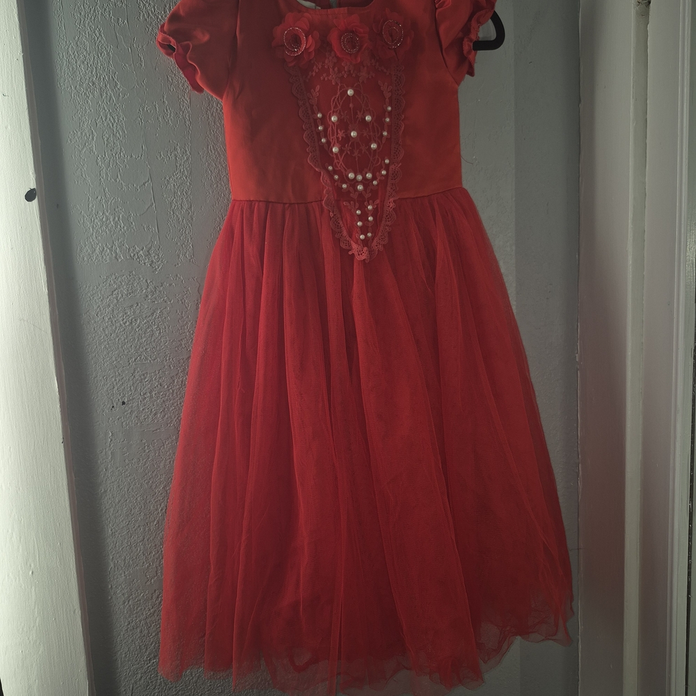 Scully Red Kids Formal Dress